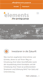Mobile Screenshot of 4elements-gruppe.de