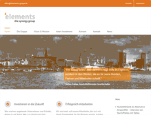 Tablet Screenshot of 4elements-gruppe.de
